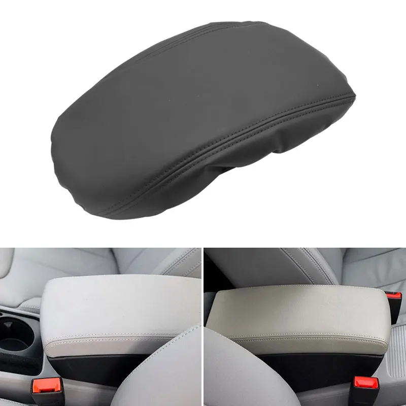 Czarna skóra PU z gąbką do stylizacji samochodu Środkowy podłokietnik Pokrywa do VW Passat B6 2005 2006 2007 2008 2009