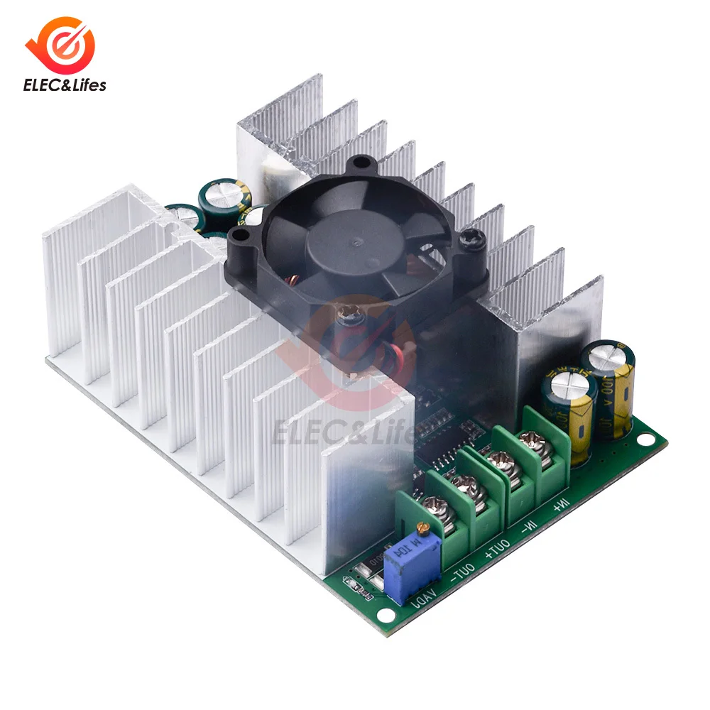 Professional Step-down Power DC-DC CC CV Buck Converter Supply Module 12-75V To 2.5-50V 25A 500W Adjustable