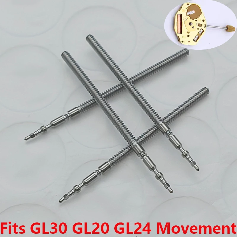GL30 GL20 GL24 ساعة تاج الجذعية الفولاذ المقاوم للصدأ ساعة الجذعية إصلاح 2/4/10 قطعة يناسب GL30 GL20 GL24 ساعة حركة أدوات إصلاح جزء