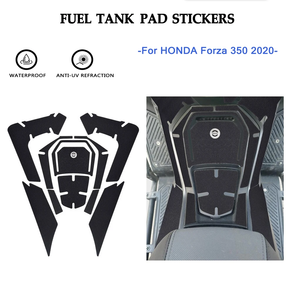 Motorfiets Brandstoftank Pad Stickers Kant Tankpad Stickers Knie Grip Pad Beschermer Niet-Kras Set Voor Honda Forza 350 Nss 350 2020-