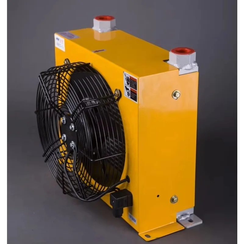 Radiador de aceite hidráulico de aluminio intercambiador de calor AH1012T 100L enfriador de aceite hidráulico con ventilador