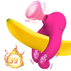 Sucker Vibrator for Couple Ring Men Cock Ring Penis Phallus Clitoris Sucking Clit Strap-On Satisfied Sex Toy for Adult Supplies