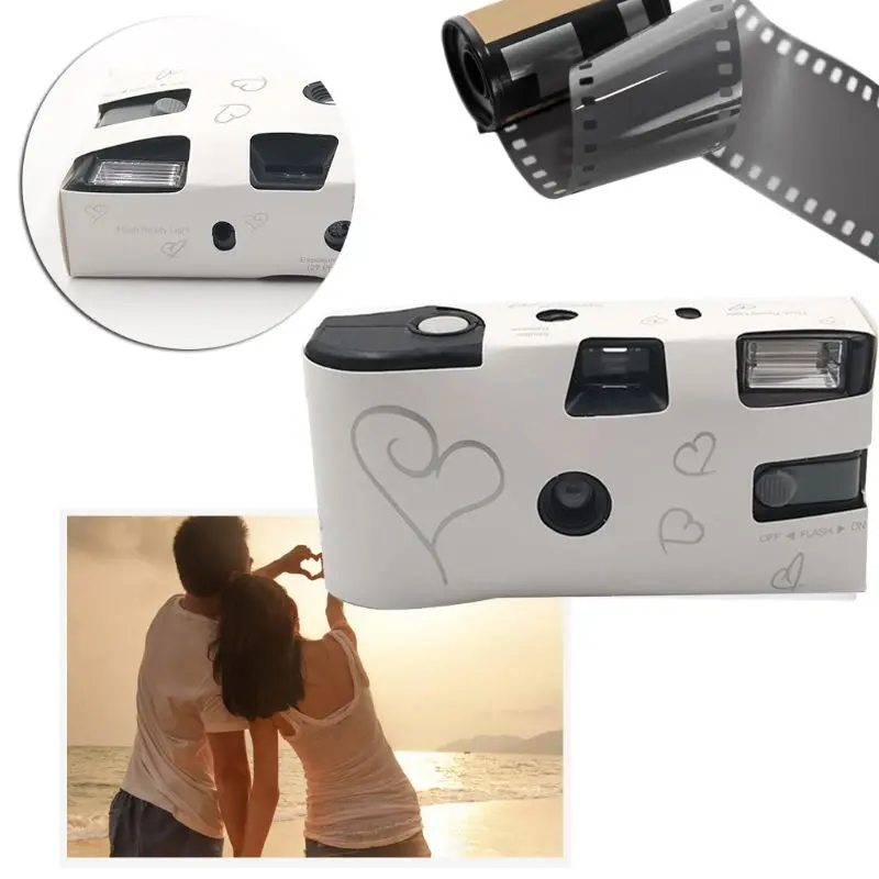 36 Photos Power Flash HD Single Use One Time Disposable Film Camera Party Gift AUG-10D