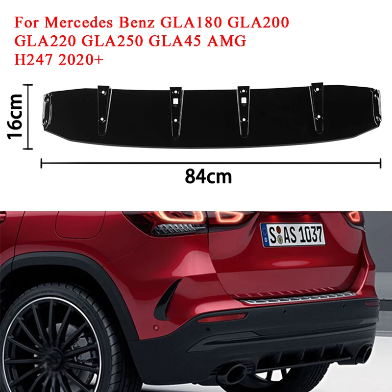 

Rear Bumper Lip Body Kit Diffuser Splitter for Mercedes Benz H247 GLA AMG H247 GLA180 GLA200 GLA220 GLA250 GLA35 GLA45 2020-2025