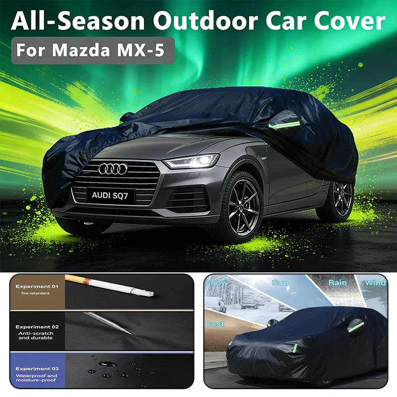 

Car Cover Outdoor Protection Full Car Covers Waterproof Sunshade Snow Cover Anti UV Universal For AUDI SQ7