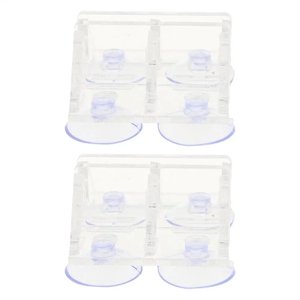 

2Pcs Aquarium Divider Clips Acrylic Suction Cup Holder Bracket for Fish Tank Isolation Board Practical Accessories