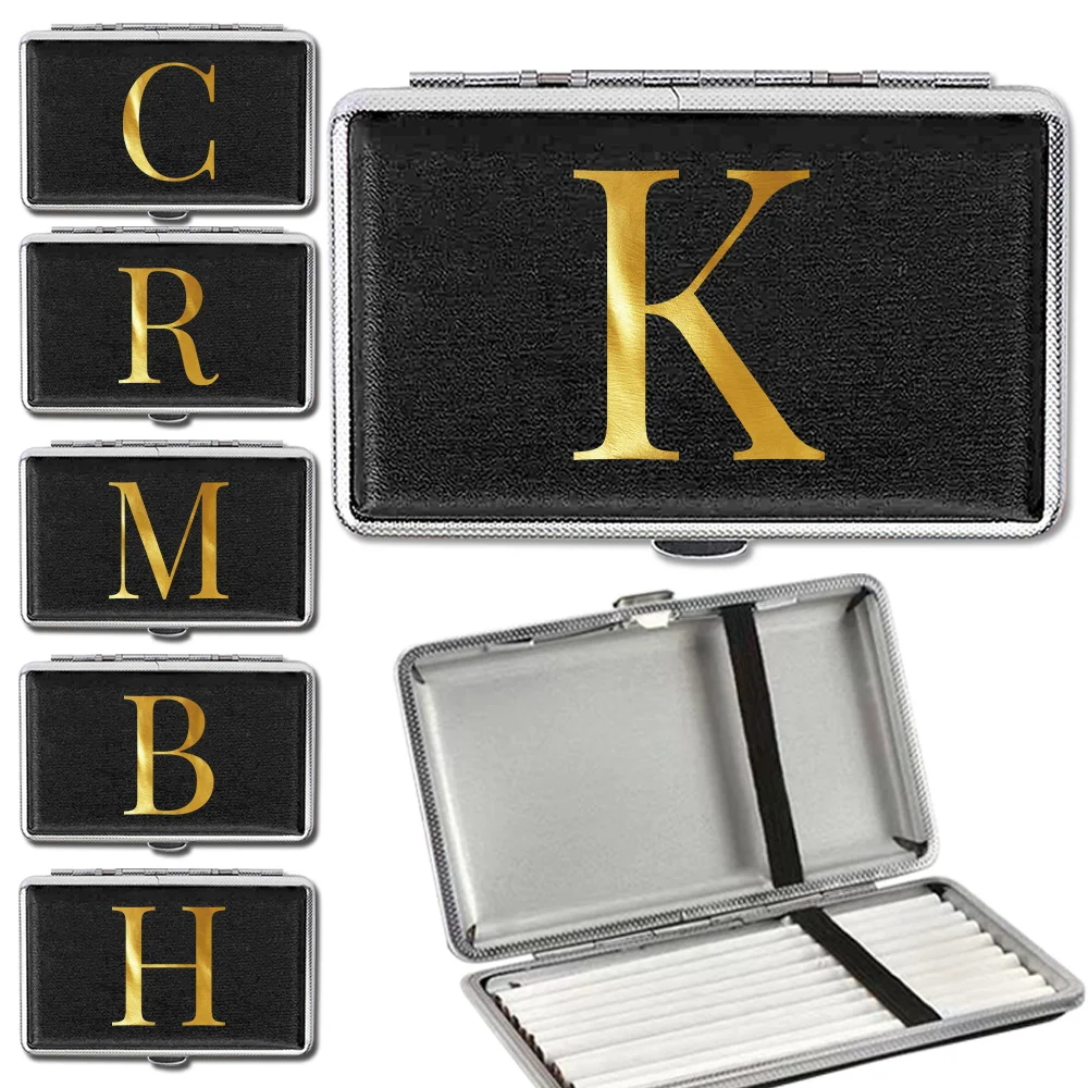 

Portable Cigarette Case Waterproof Organizer Cigar Case Pocket Smoke Box Letter Pattern Double-open Travel Smoking Accessories