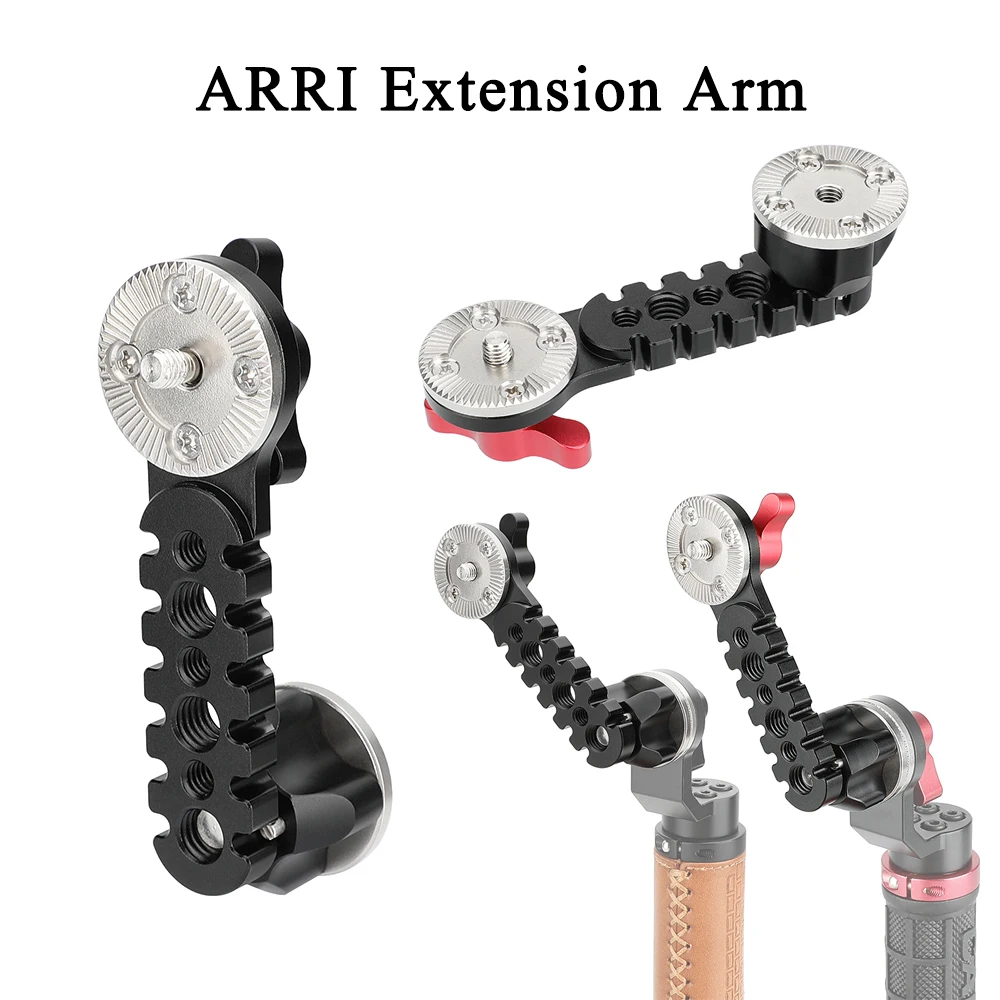 

Удлинитель-розетка HDRig 98,5 мм в стиле ARRI с резьбой M6 и винтами для крепления на плечевую стойку камеры, рукоятка ARRI