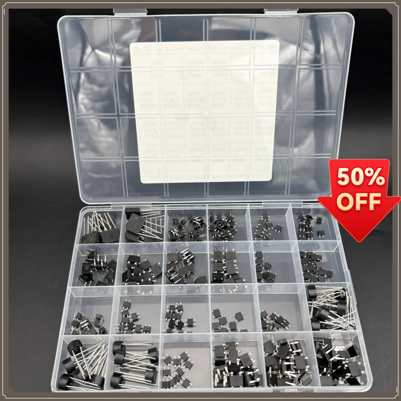 27Values 280Pcs Bridge Rectifier Diode Kit, 4Pin Through Hole & SMD KBP307 DB107S MB10M DB104 Assortment Box