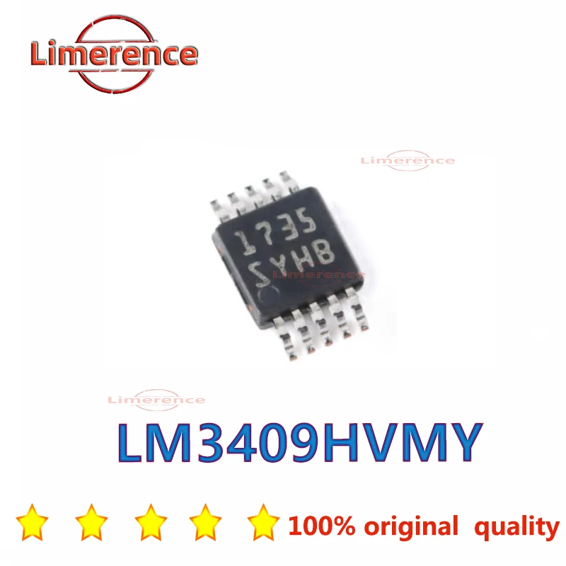 (10pcs)LM3409MY LM3409 LM3409HVMY SXFB MSOP-10 P-FET Buck Controller for High-Power LED Drivers