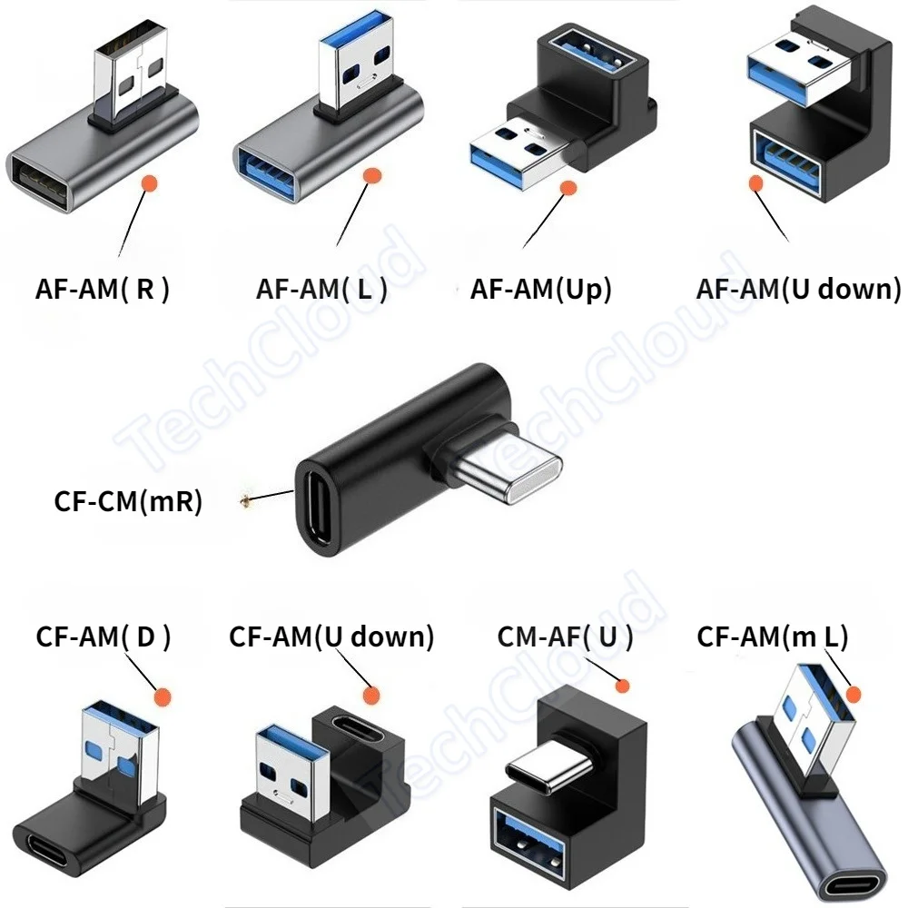 USB-A to typeC adapter, for smart phone computer USB flash drive converter, power bank OTG adapter, type-C data adapter
