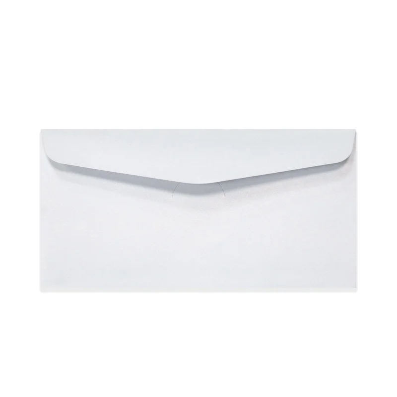 100 Pieces Custom Logo Classic Envelope DIY Colorful White Black Pearlescent Paper Blank Wedding Holiday Birthday Envelope