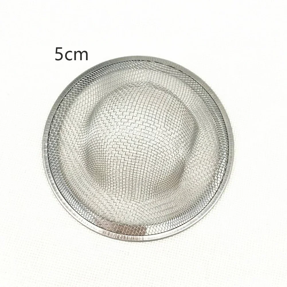 1PC Kitchen Sink Filter Stainless Steel Mesh Sink Strainer Filter Bathroom Sink Strainer Drain Hole Filter Trap Waste Screen