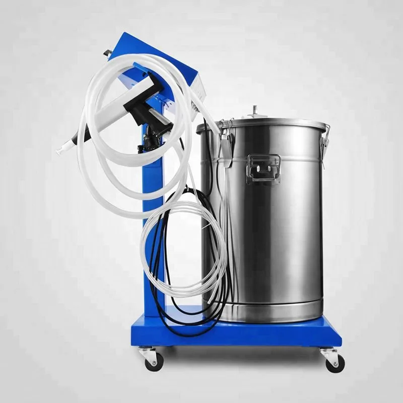 เครื่องพ่นผงไฟฟ้าสถิต45L เครื่องพ่นสี WX-958ระบบสีสเปรย์เครื่องเคลือบผงไฟฟ้าสถิตสำหรับการประชุมเชิงปฏิบัติการ