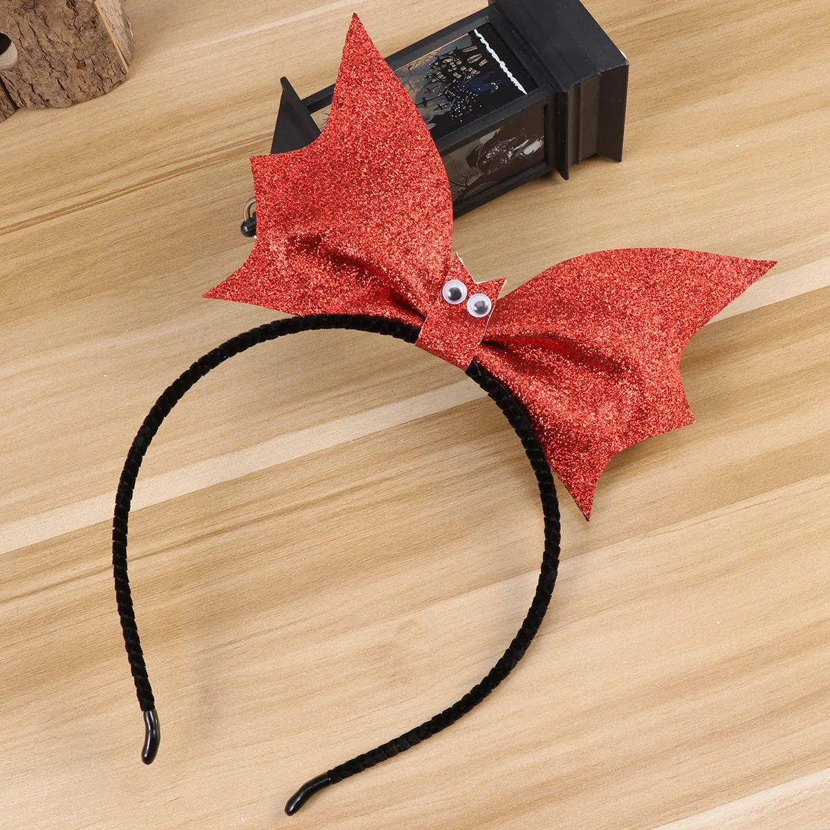 

Red Sequin Bat Hair Band Lightweight Comfortable for Most Kids Creative Gift for Family Members Party Wear Hair Hoops