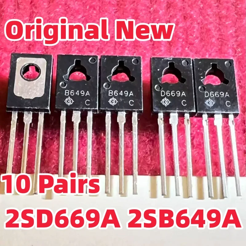 10-ペアの新品オリジナル本物の-d669a-b649a-2sd669a-2sb649a