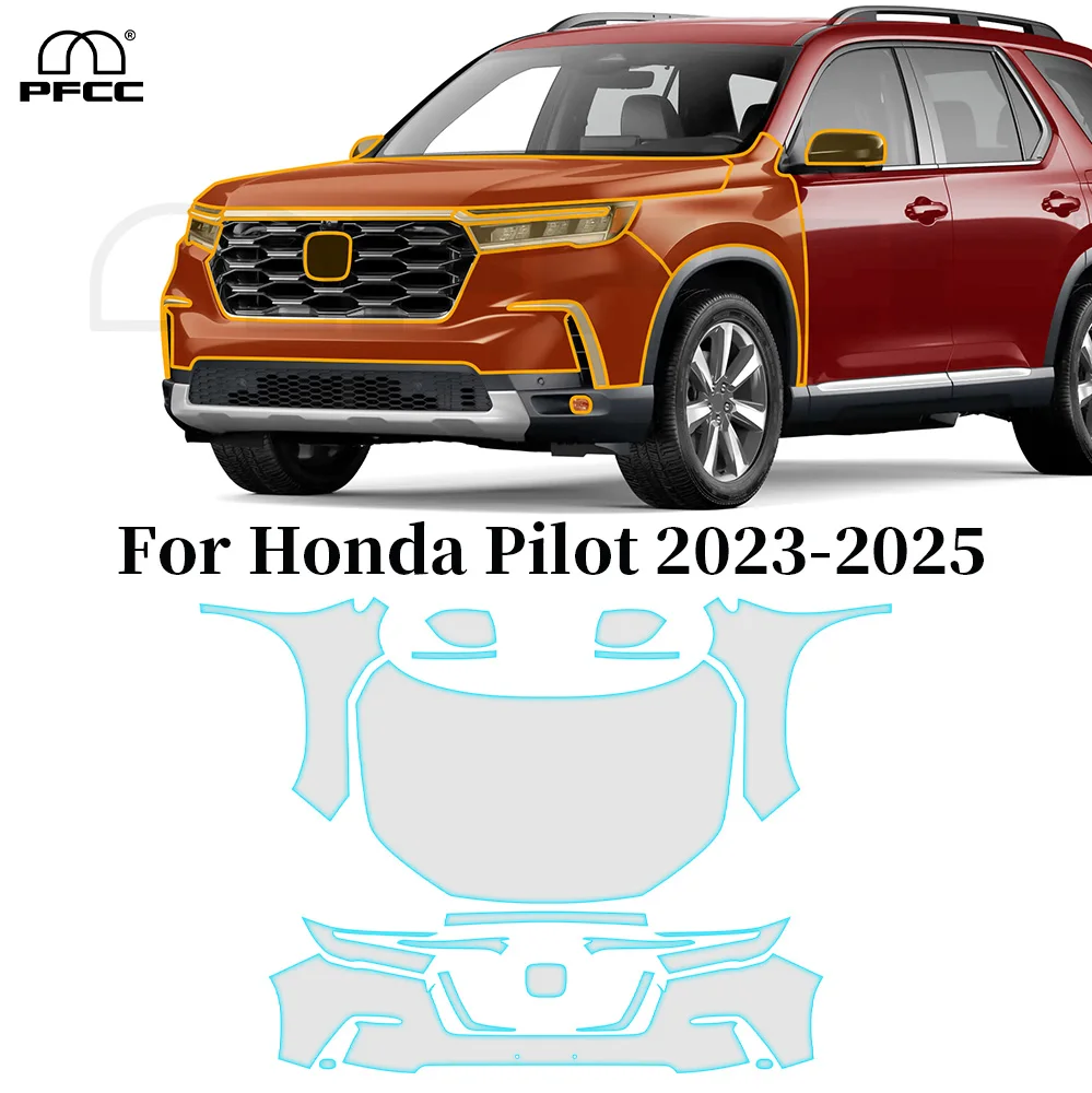 For Honda Pilot 2023 2024 2025 TPU Scratch Resistant Car Paint Protection Film Precut PPF Clear Sticker Resistant Car Accessorie