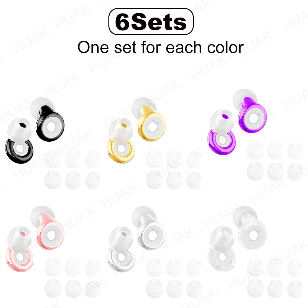 

HUAK Soft Reusable Soundproof Ear Plugs for Sleeping Swimming Motorbike Soft Reusable Soundproof Ear Plugs