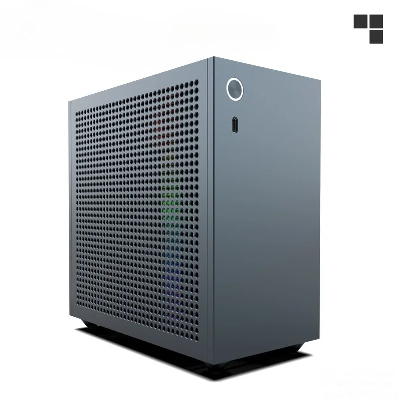 mini A24-V6 2.0 Mini ITX BKB Case for Dual-Slot Half-Height GPU 3.66L