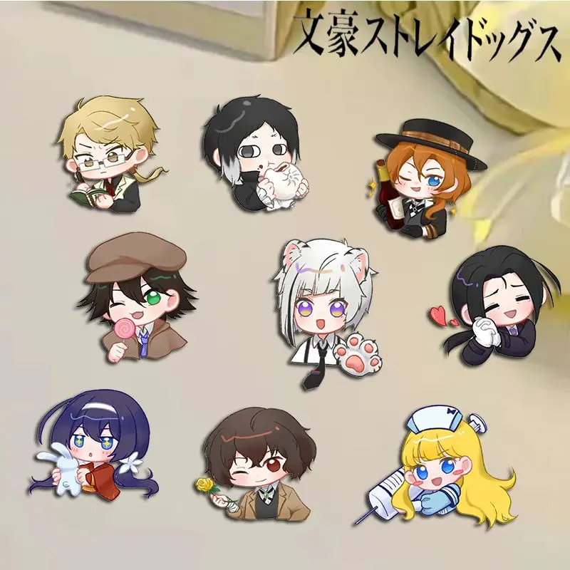 

Anime Brooch Dazai Osamu Nakajima Atsushi Acrylic Badge Cartoon Pins DIY Decoration Backpack Clothes Accessories