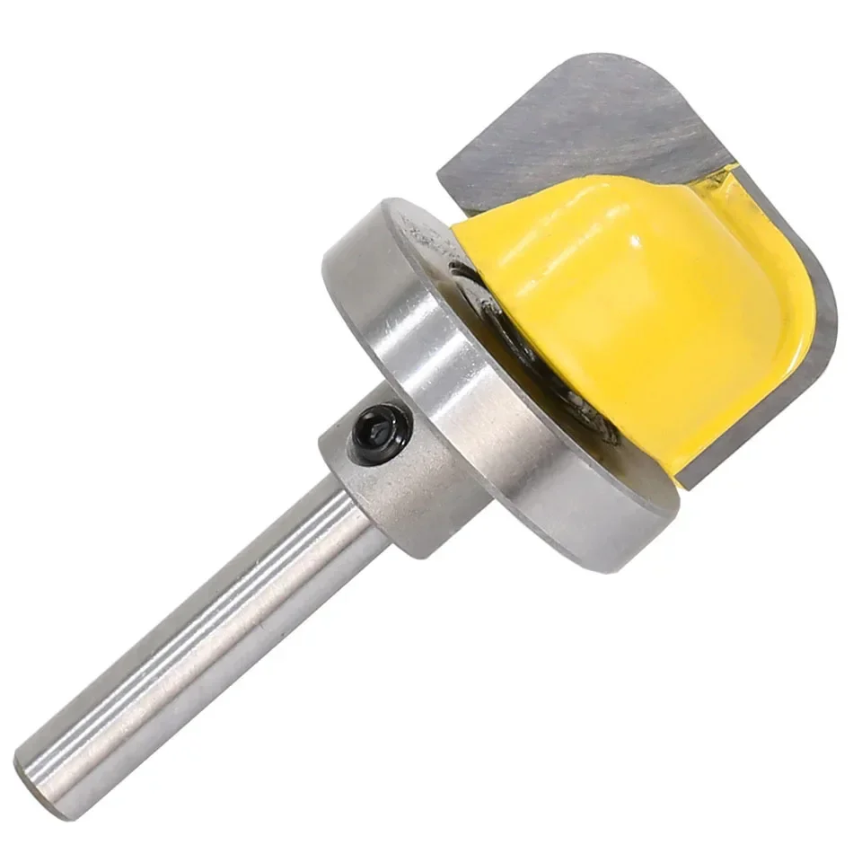 1PC 1/4 "6.35MM Shank Milling CUTTER ไม้แกะสลัก 1-1/8" เส้นผ่านศูนย์กลางชามถาดแม่แบบ Router Bit Milling CUTTER สําหรับไม้ไฟฟ้า