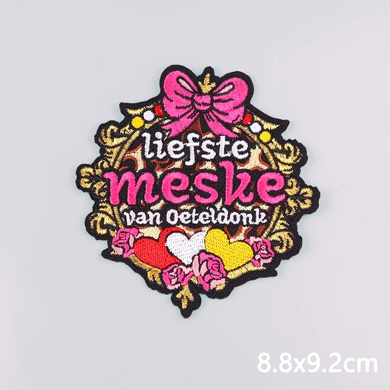 Nieuwe Nederland Oeteldonk Geborduurde Patches Voor Kleding Oeteldonk Ijzer Op Patches Nederland Carnaval Embleem Patch Badges