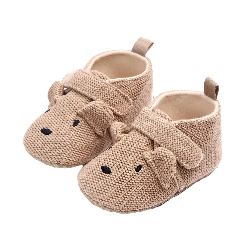 Baby Hausschuhe Casual Baby Junge Mädchen Stricken Krippe Schuhe Cartoon Weiche Sohle Anti-slip Prewalker Reptilien Kleinkind Baby Schuhe
