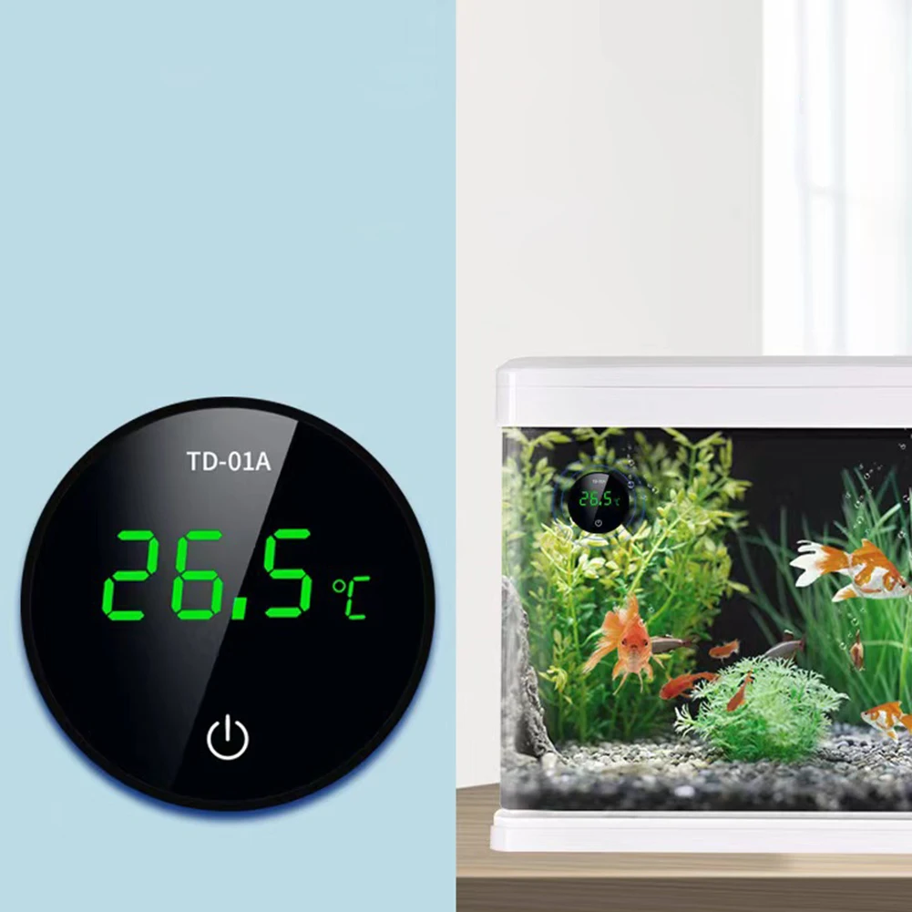 

LCD Aquarium Thermometer With Large LCD Display Ensures Accurate Reading For Aquarium Terrarium Amphibians Reptiles (5 x 5 X1cm)