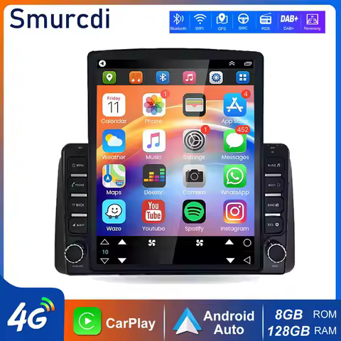 9.7" Android 16 Carplay Auto For Chrysler Grand Voyager 5 For Dodge Grand Caravan 2008 2011-2020 Car Radio Multimedia Head Unit