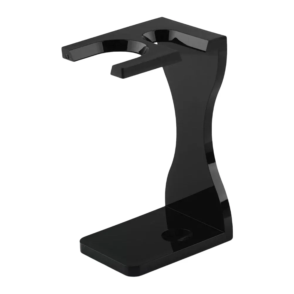 حامل ماكينة الحلاقة المكتبي، فرشاة حلاقة أكريليك تدعم وعاء الصابون المتوافق مع حامل الأدوات، حل تخزين أنيق