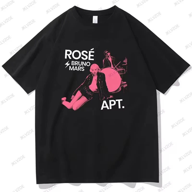 جديد الصيف روزي APT برونو المريخ القطن الرجال تي شيرت الجولة الرقبة قصيرة الأكمام قمصان المشجعين هدية عادية للأطفال/الكبار