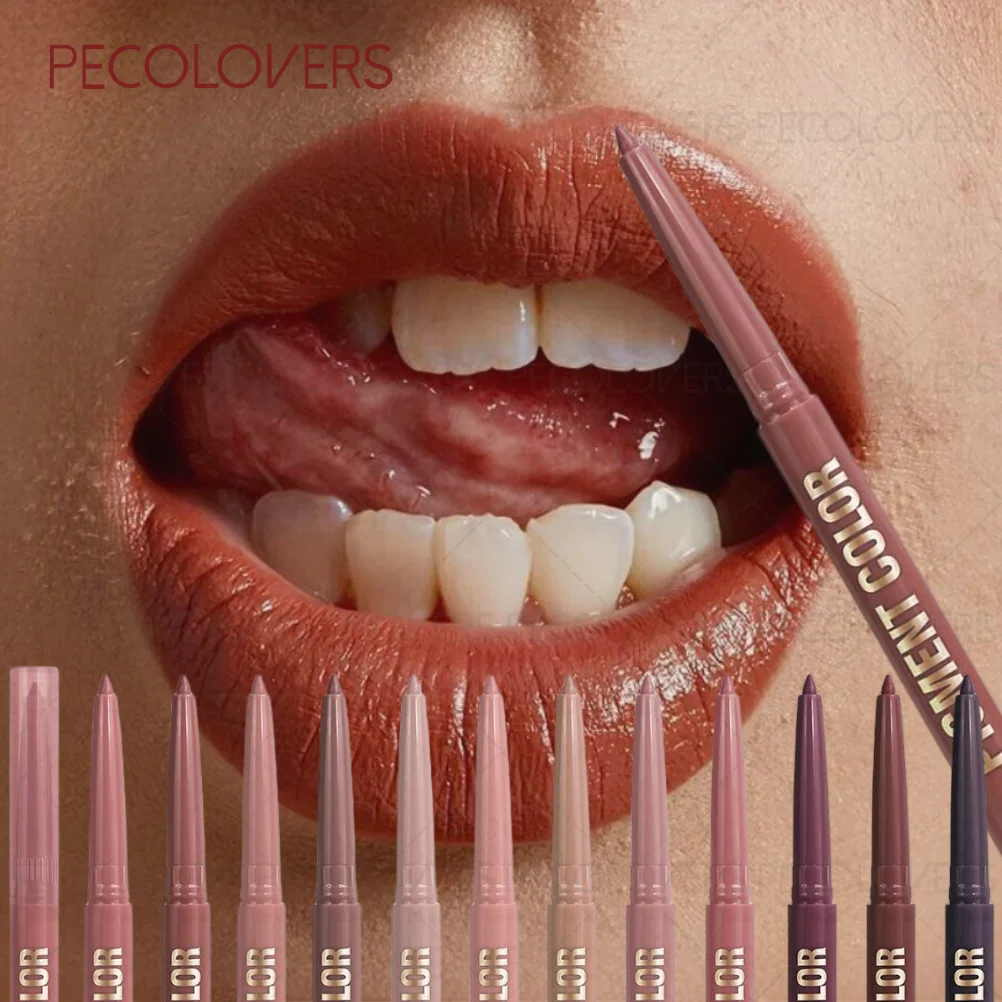 1PC マットリップライナーペン - 長持ち、防水、保湿、すべての肌タイプに適し、クリスマス、ハロウィンに最適
