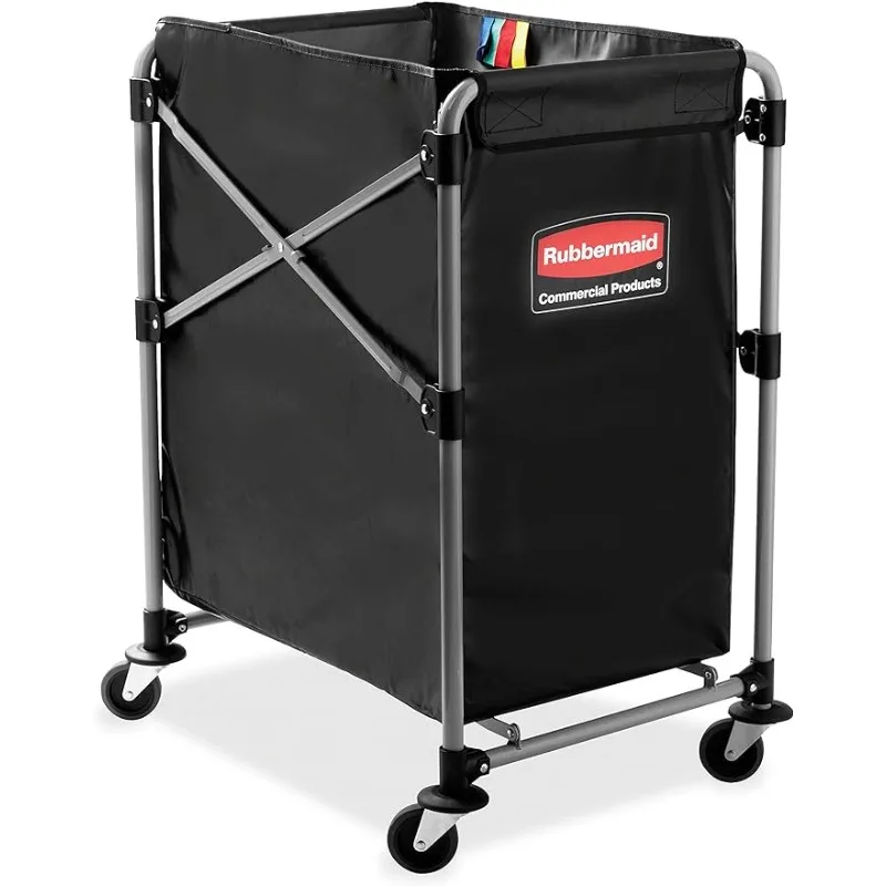 

Rubbermaid Commercial Products, Collapsible X Cart - Transport Laundry, Supplies and Groceries, Commercial Industrial Laundry