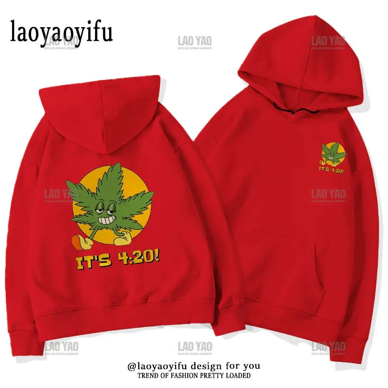 Bong Weed Hoodies Men Korea style Fashion Ulzzang Graphic Male Pullover Hip-hop Harajuku Hipster Streetwear Man Women Pullovers