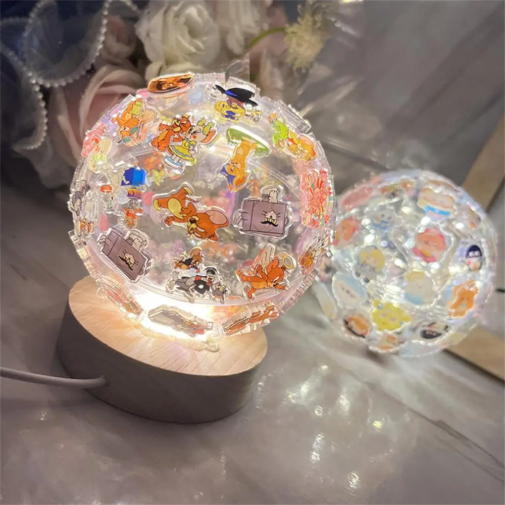 Lampade Anime calde fai da te luce notturna giocattoli fatti a mano per bambini lampada da notte divertente lampade a sfera ornamenti da tavolo luce regalo per bambini