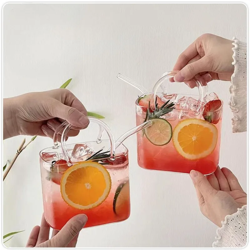 

770ml Handheld Glass Wrapped Slightly Drunk Fruit Wine Cup Cocktail Cup Bar Set