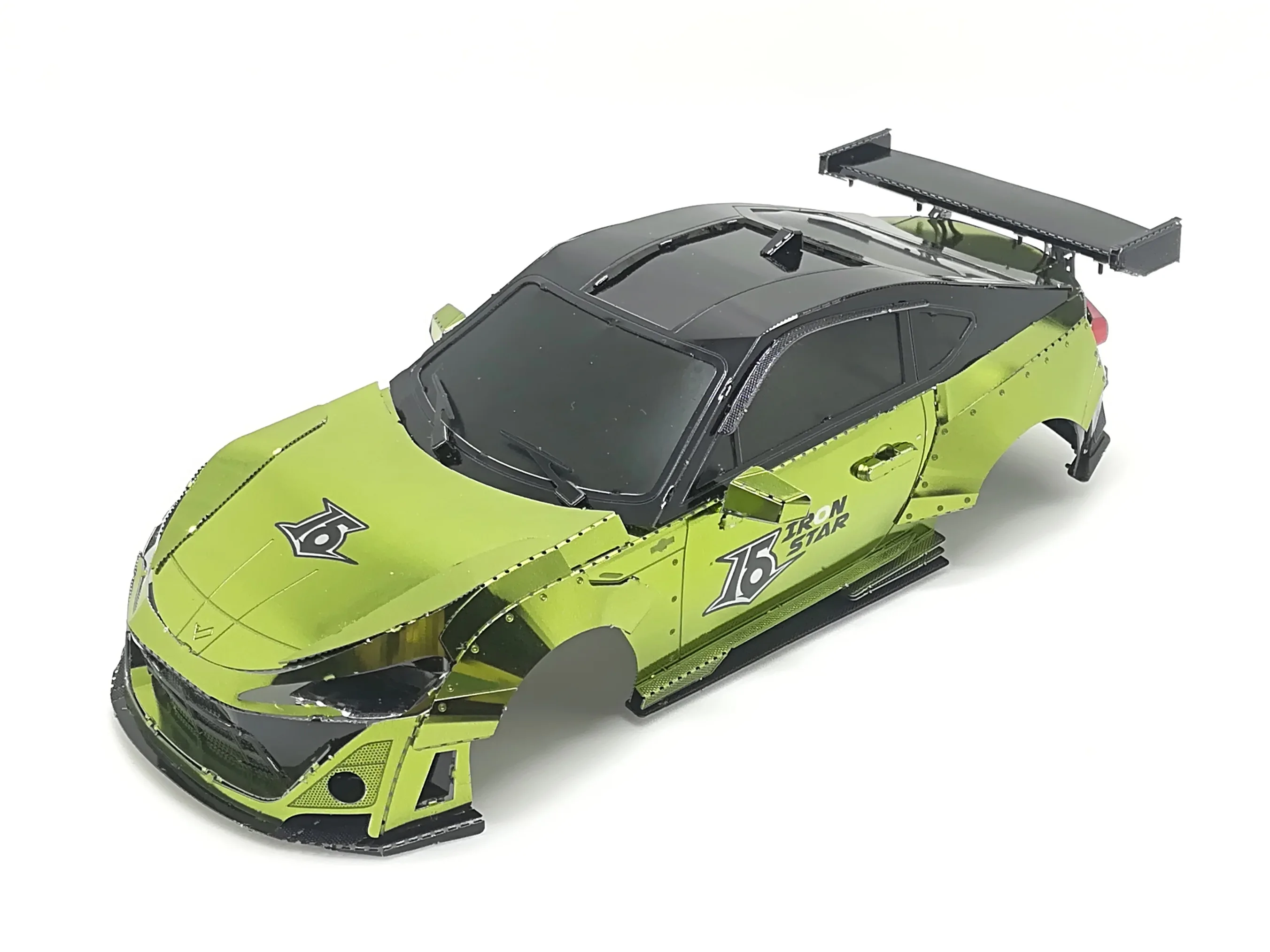 金属ボディシェル,98mm,1/28 rc,車用,MINI-Q,プラスチック,rocket bunny gt86グリーン,アップグレードMINI-D