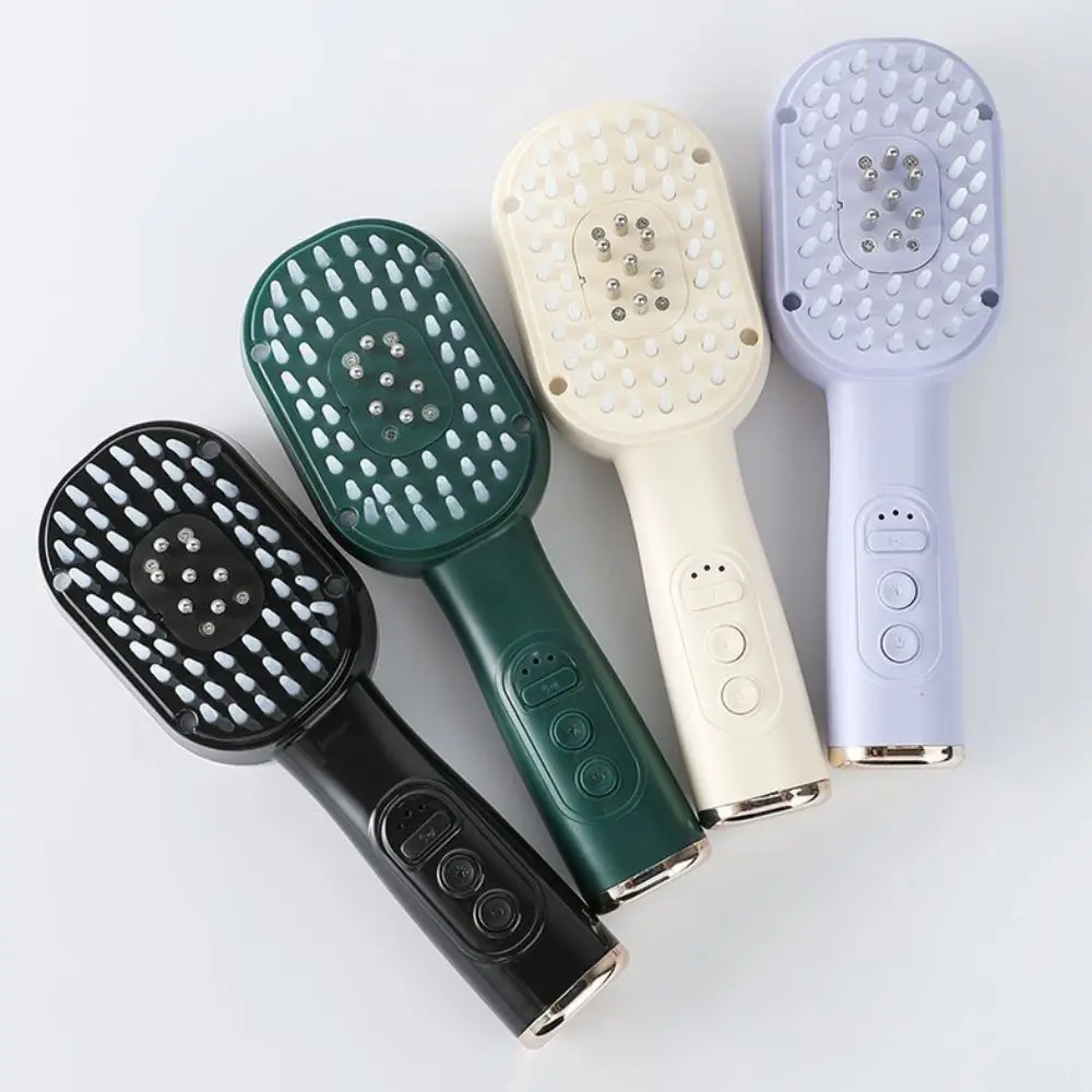 

New Hair Growth Scalp Massage Brush Blue Red Light Rechargeable Massage Comb Portable Hair Root Stimulator Electric Massager