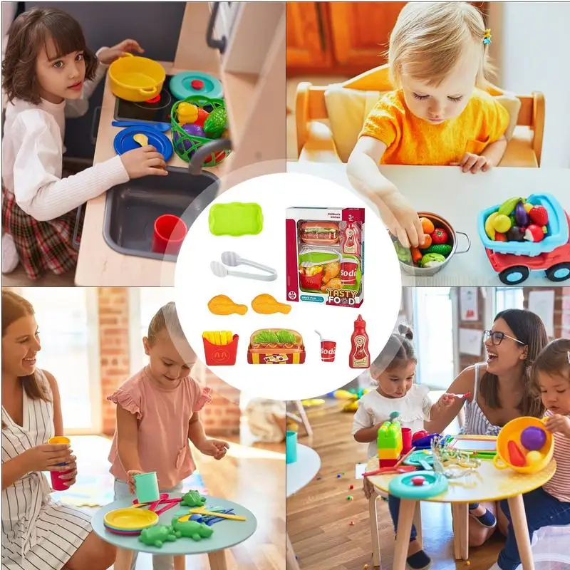 Fast Food Pretend Play Pretend Play Kitchen Toy Food Play Set Kitchen Pretend Play Set Fun Kitchen Accessories For Kids For