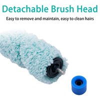 Practical-2PCS Soft Main Roller Brush For ILIFE Shinebot W400 W450 W455 Floor Washing Robot Brush Replacement Accessory