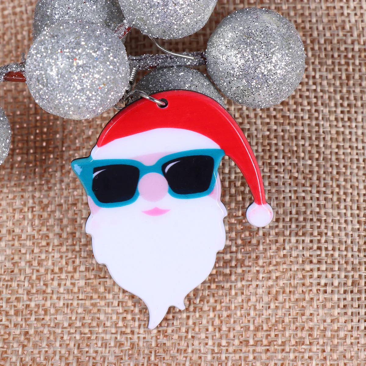 

Santa Claus Earrings Charm Christmas Acrylic Festive Creative Stud Women Stylish