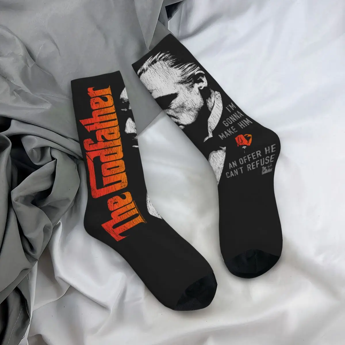 The Godfather Socks Film Rose Modern Stockings Autumn Non Slip Girls Socks Medium Soft Custom Outdoor Socks