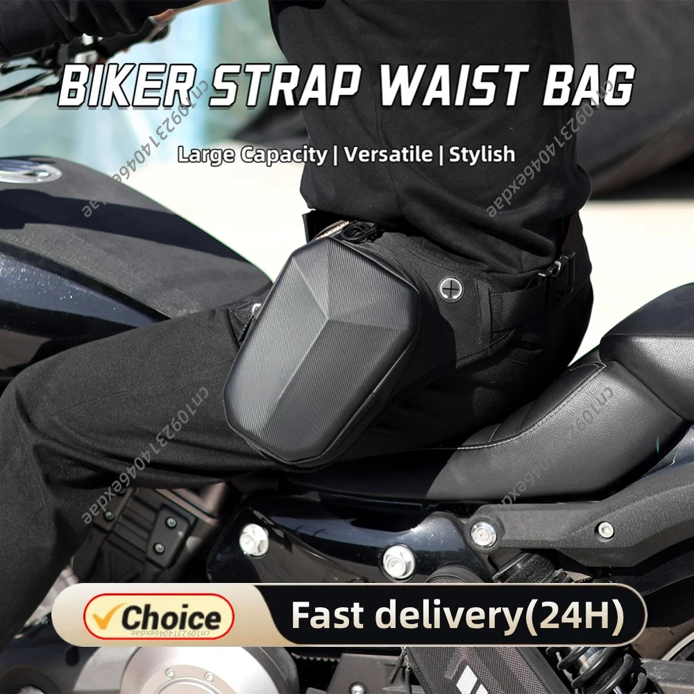 Drop Leg Bag Crossbody Shoulder Purse Hard Shell Fanny Pack Motorcycle Waist Pack for Men Women Cycling Hiking Climbing
