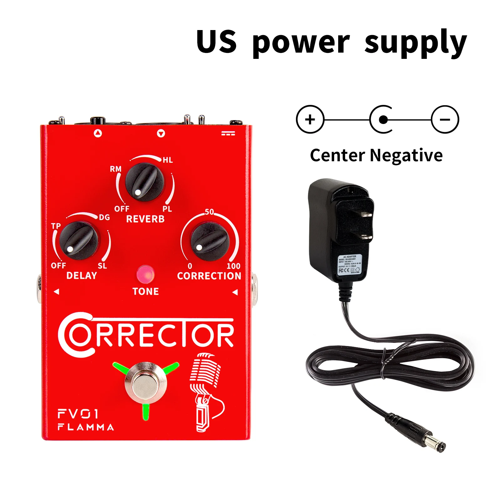 FLAMMA FV01 Vocal Effects Processor Pitch Correction with Delay