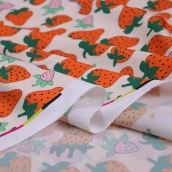 Brand Fashion Design Printed Polyester Fabric Cloth Material Summer Soft Diy Shirt Dress Children Sewing Fabrics