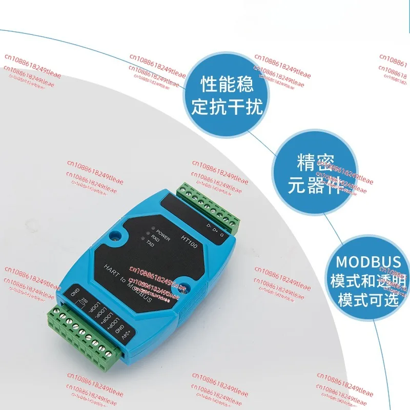 

Converter HART to MODBUS Electronic Demodulator RTU RS485 Output HT100 Transmitter