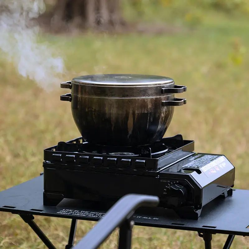 Dutchpot Durable Heavy Camp Cooking Utensil and Pot Kit Durable Camping Kitchen Pot Cookware Sets for Outdoor