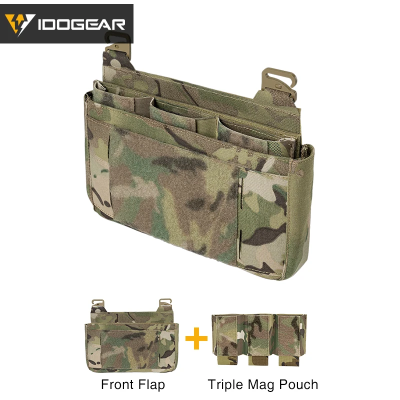 IDOGEAR Tactical DOPE Сумка с передним клапаном Сумка на переднюю панель FCPC FCSK Стиль с тройным чехлом для магнитов 5,56