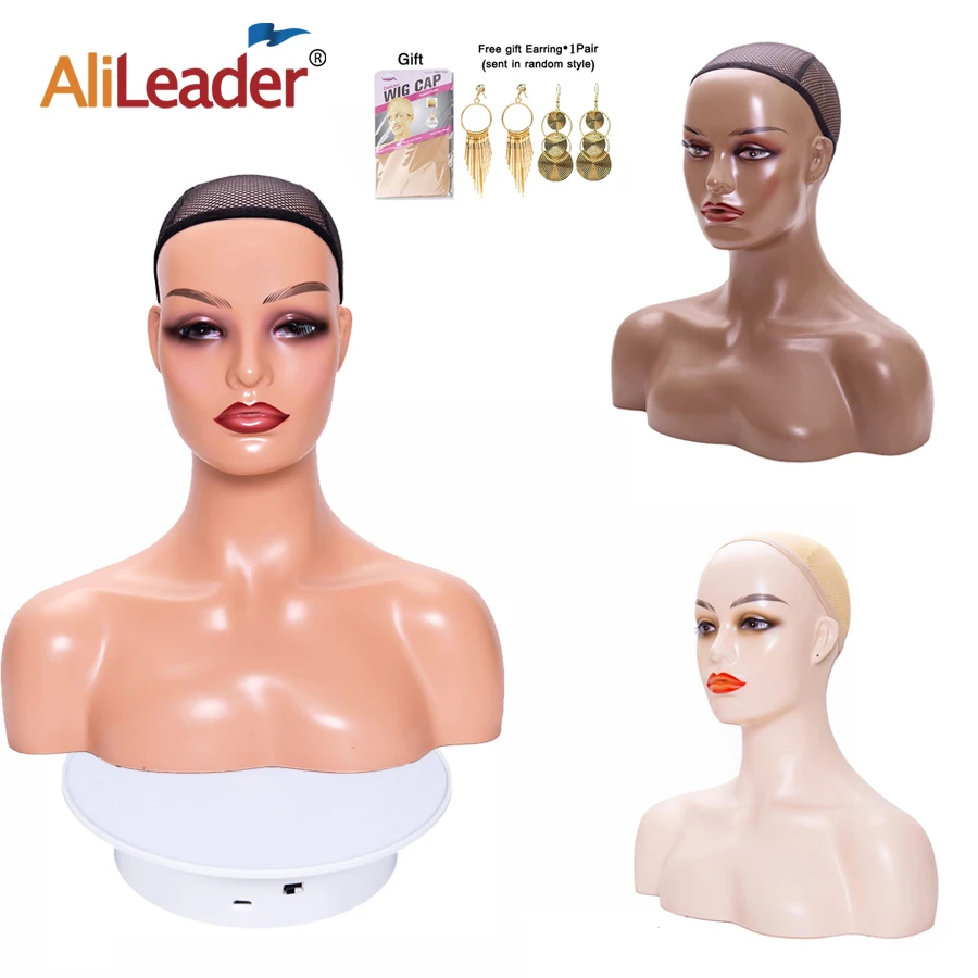 

Mannequin Head With Shoulders Beige Brown White Mannequin Head Stand For Wig Display Stand Realistic Training Mannequin Head