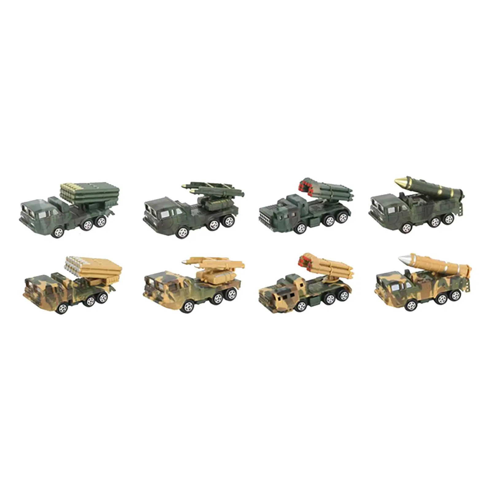 8x 1/64 Miniature Truck Models Miniature Scene Decor Education Toy Collection Transport Toy Mini Vehicle for Boys Children Kids